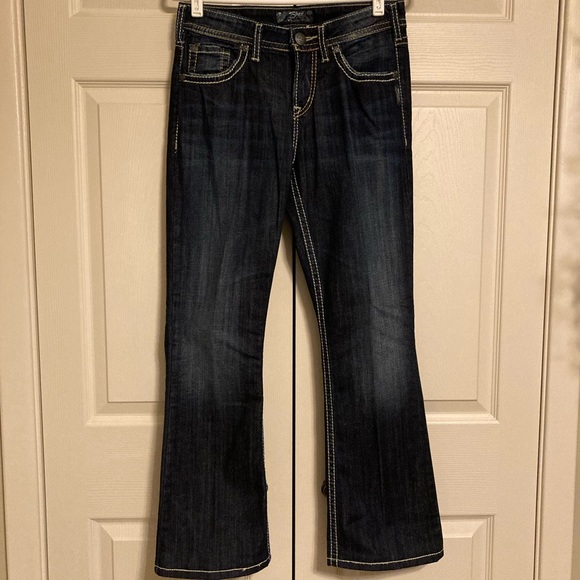 Silver Natsuki boot cut stretch jeans size 28 - Picture 6 of 7